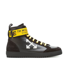 Load image into Gallery viewer, OFF-WHITE High-Top Sneakers Black