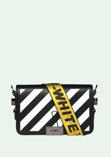 OFF WHITE Black Mini Diag Binder Clip